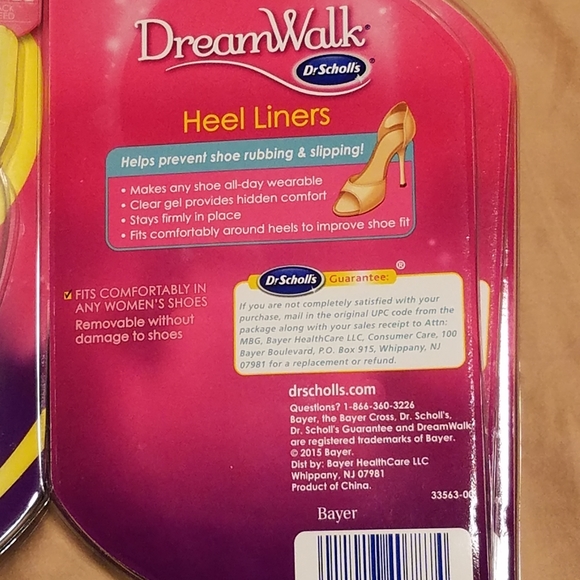 NWT! TWO (2) Sets/Pairs of Dr. Scholl's DreamWalk Gel Heel Liners! - Picture 11 of 14